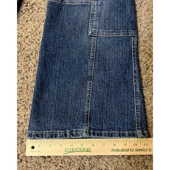 Vintage Ramilee Maternity Cargo Jeans Size 3 M/L 10/12? Stretch Denim Blue Used - Picture 14 of 16